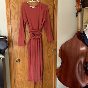 Clay colored soft dress from j jill